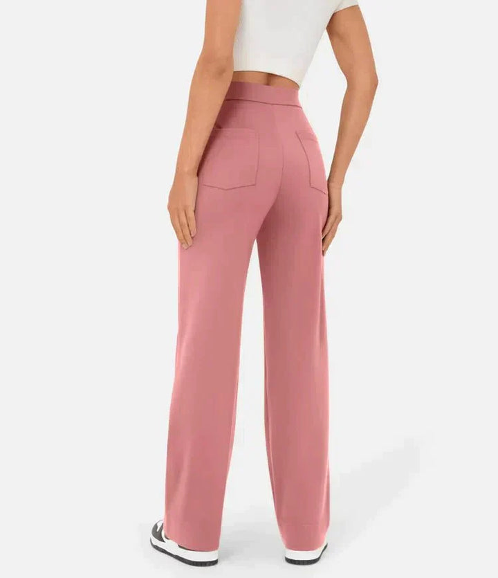 Chic Comfort | High-Waisted Elastic Pants