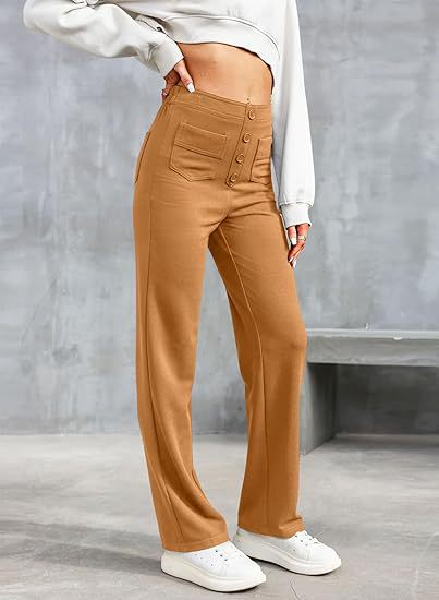 Chic Comfort | High-Waisted Elastic Pants