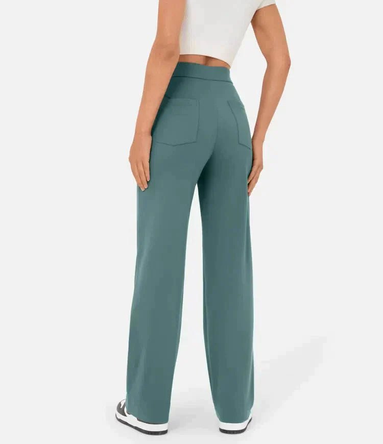 Chic Comfort | High-Waisted Elastic Pants