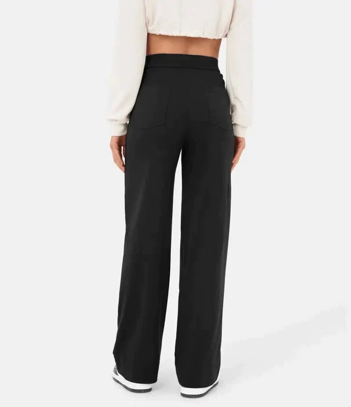 Chic Comfort | High-Waisted Elastic Pants