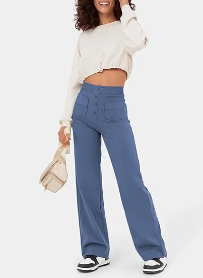 Chic Comfort | High-Waisted Elastic Pants