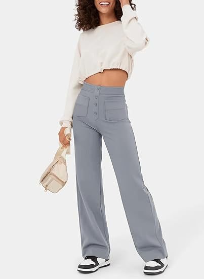 Chic Comfort | High-Waisted Elastic Pants