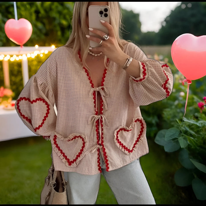 Emma | Heart Pocket Top